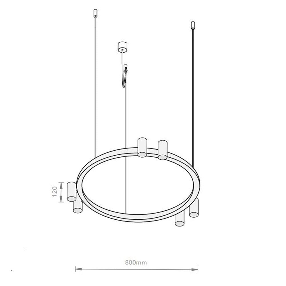 Sofisticato Pendant Lamp Nr. 28 In Blue Steel