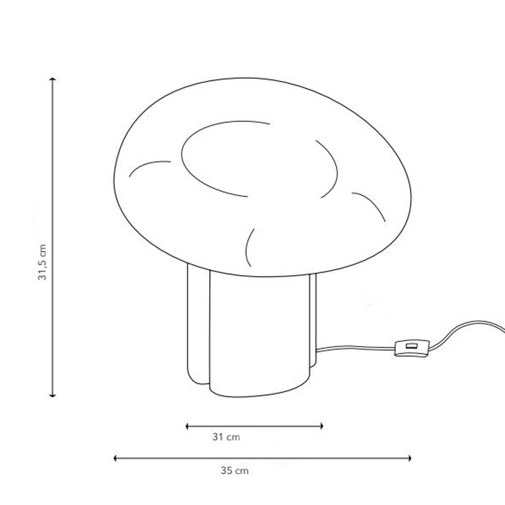 Oliver Terres De Rêves Table Lamp In Ochre-Brown