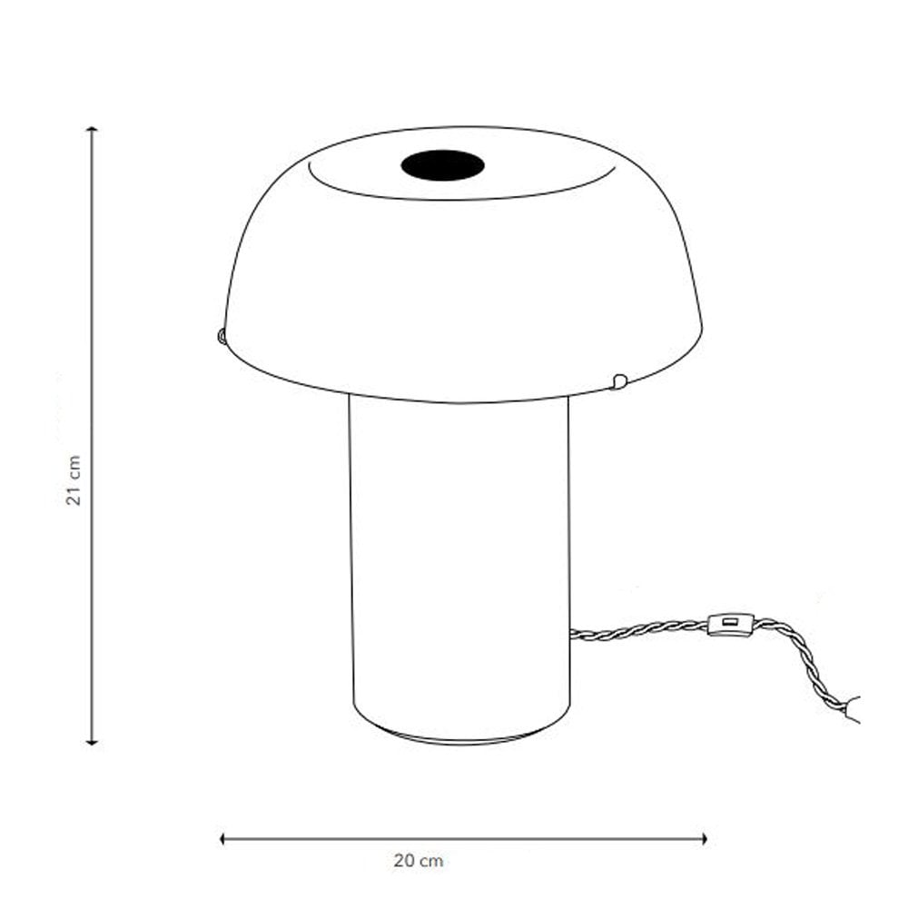 Celine N°2 Terres De Rêves Table Lamp In Black & White