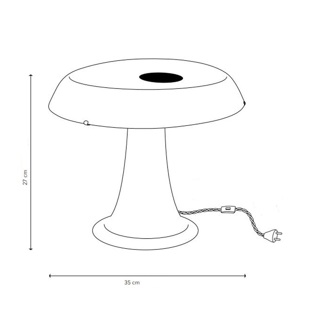 Celine N°3 Terres De Rêves Table Lamp In Black & White