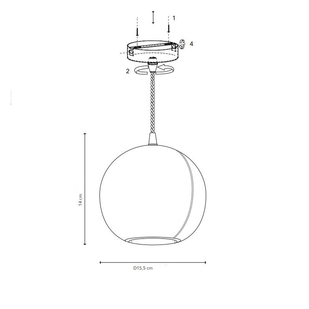 Cosmo Terres De Rêves Pendant In White