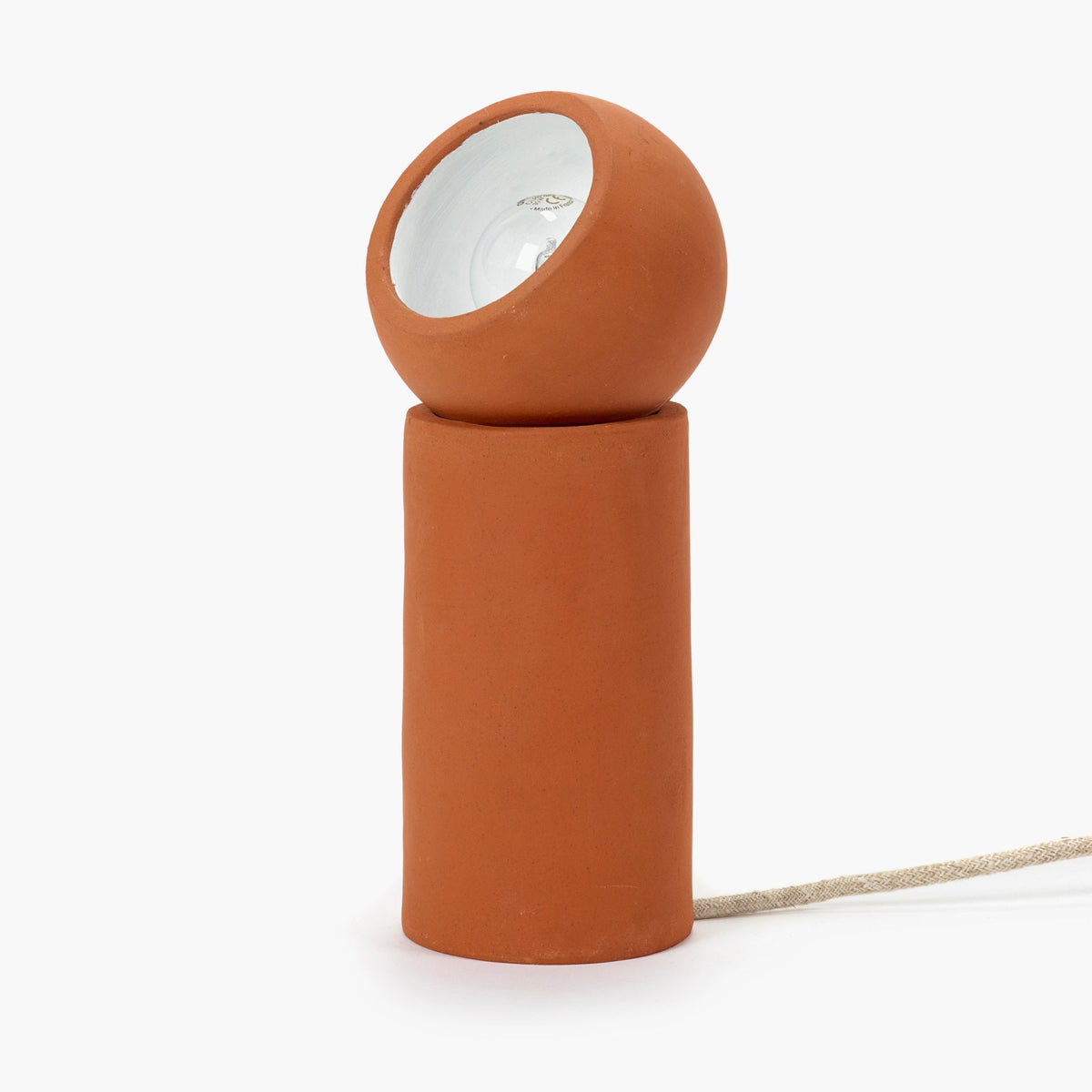 Terra Table Lamp Small In Terracotta