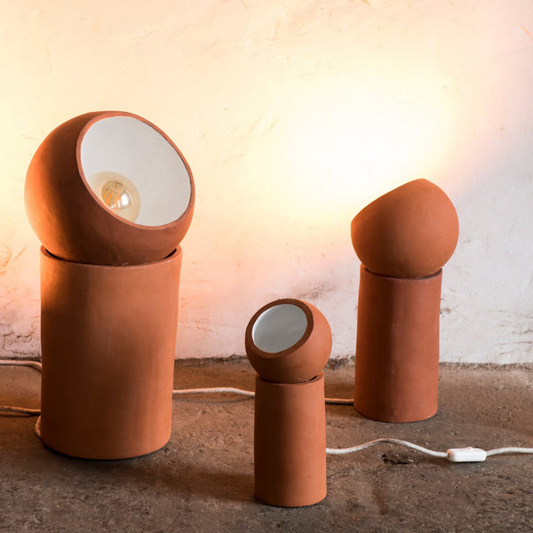 Terra Floor Lamp In Terracotta