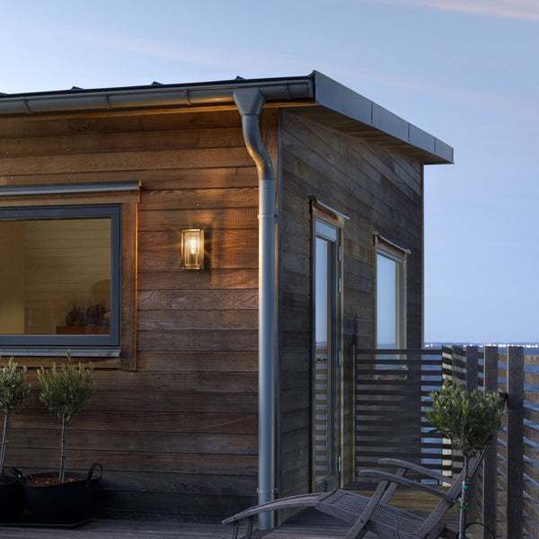 Brindisi IP54 Wall Light In Black With Motion Sensor