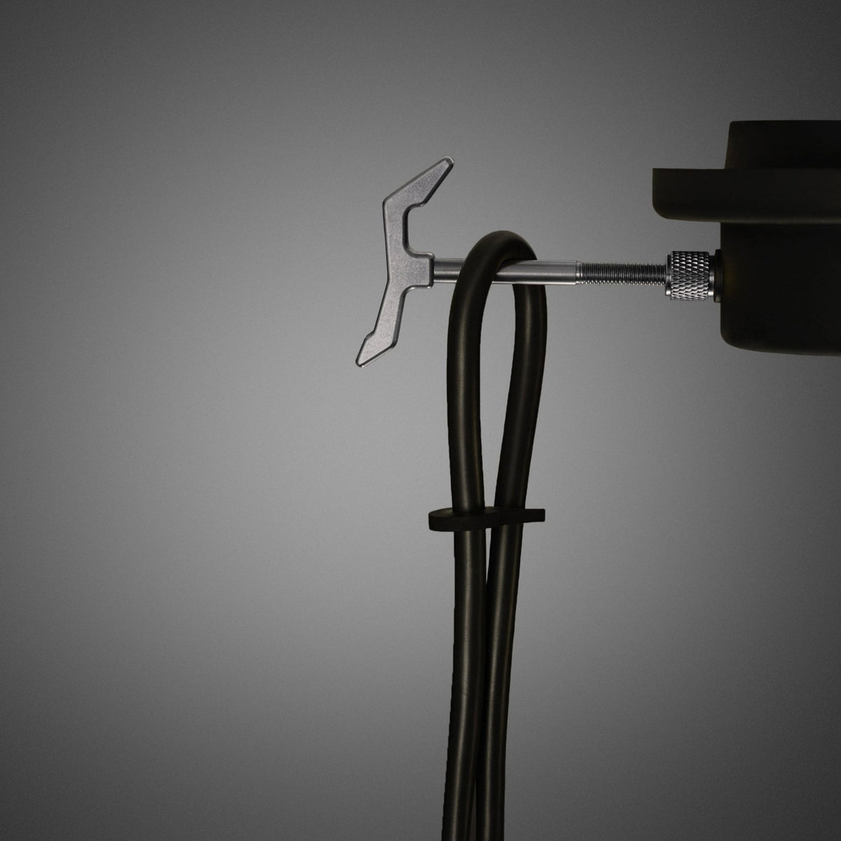 Hooked Mix Six Drop Round Pendant in Stone and Steel Finish