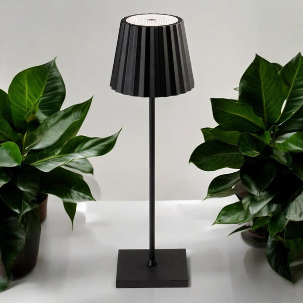 Koko Exterior Portable IP54 LED Table Lamp in Black