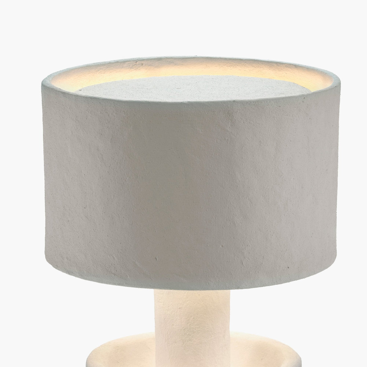 Paper Mache Earth Series N°6 Table Lamp In Off White