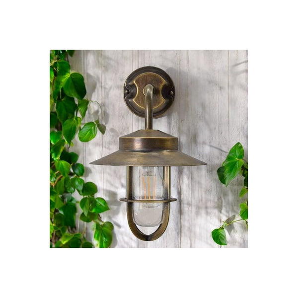 Hanwell Wall Light in Antique Brass
