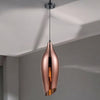 Tregada Large Copper Glass Angle Cut Glass Pendant