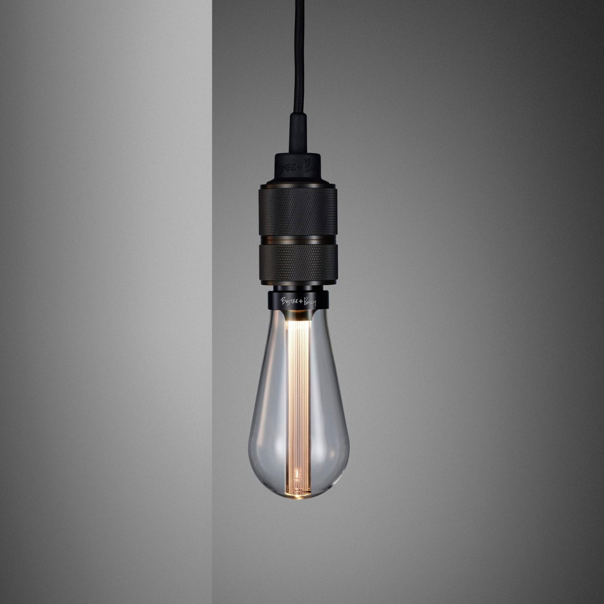 Hooked Nude Switched Wall Light in Stone and Smoked Bronze Finish