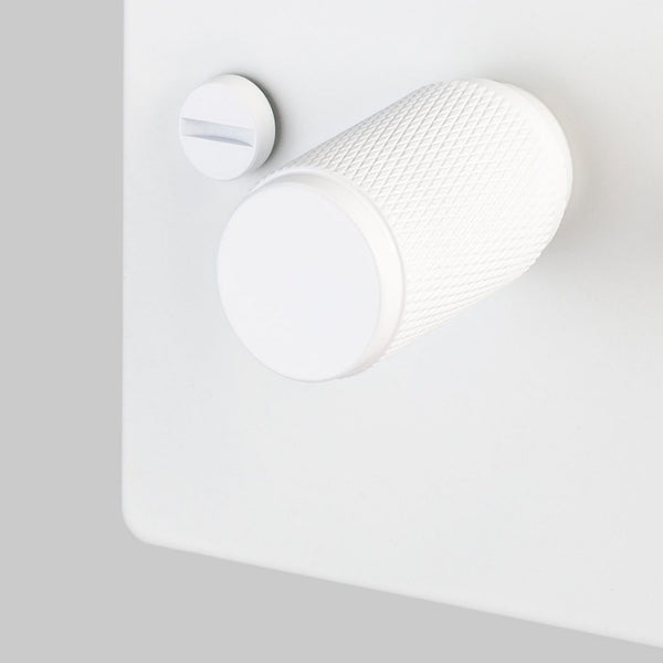 One Gang 2-Way Dimmer Light Switch in White with Knurled Knob