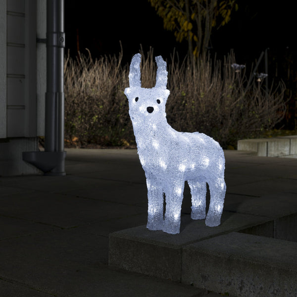 Festive 38cm Battery Powered Reindeer 32 LED Figure with Timer