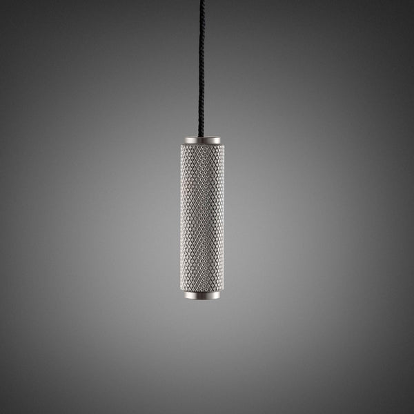 2-Way Pull Chord Light Switch in Black Knurled Steel Pull