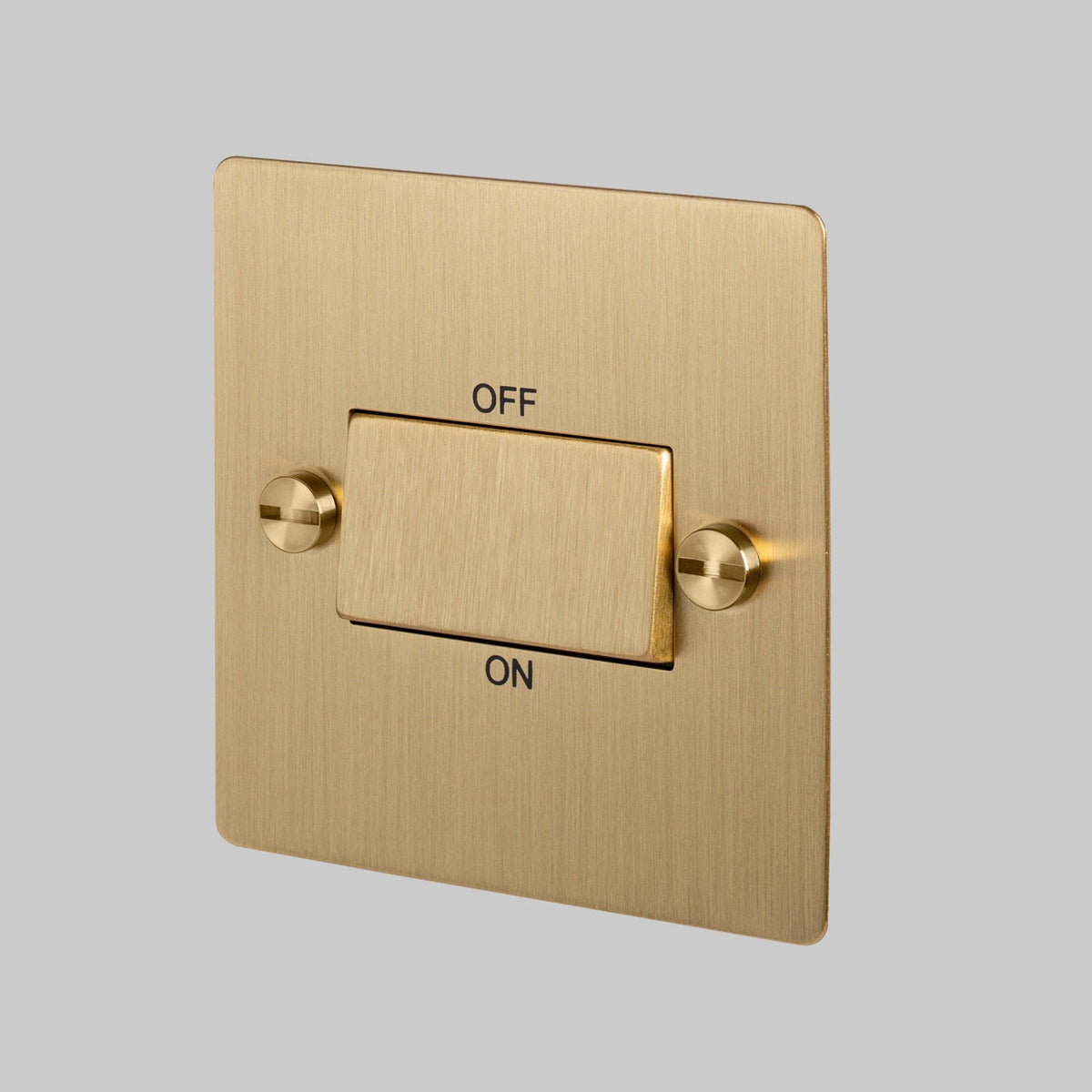 2-Way 10 Amp Fan Isolator Switch In Solid Brass