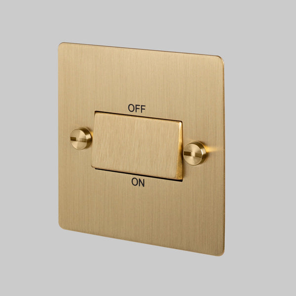 2-Way 10 Amp Fan Isolator Switch In Solid Brass