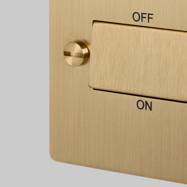 2-Way 10 Amp Fan Isolator Switch In Solid Brass