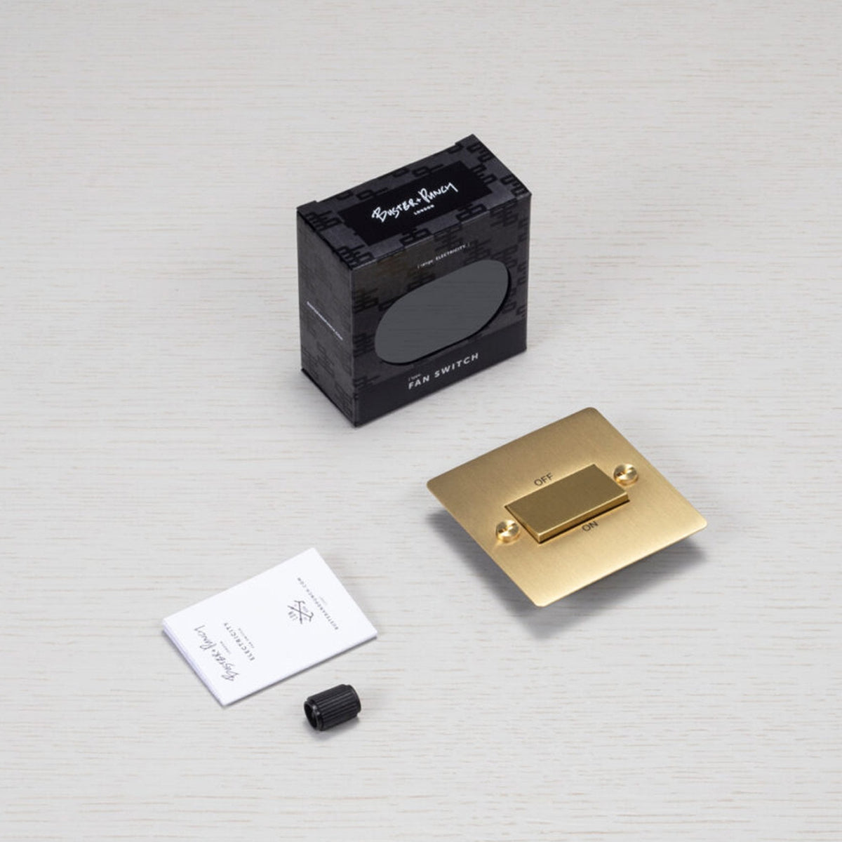 2-Way 10 Amp Fan Isolator Switch In Solid Brass