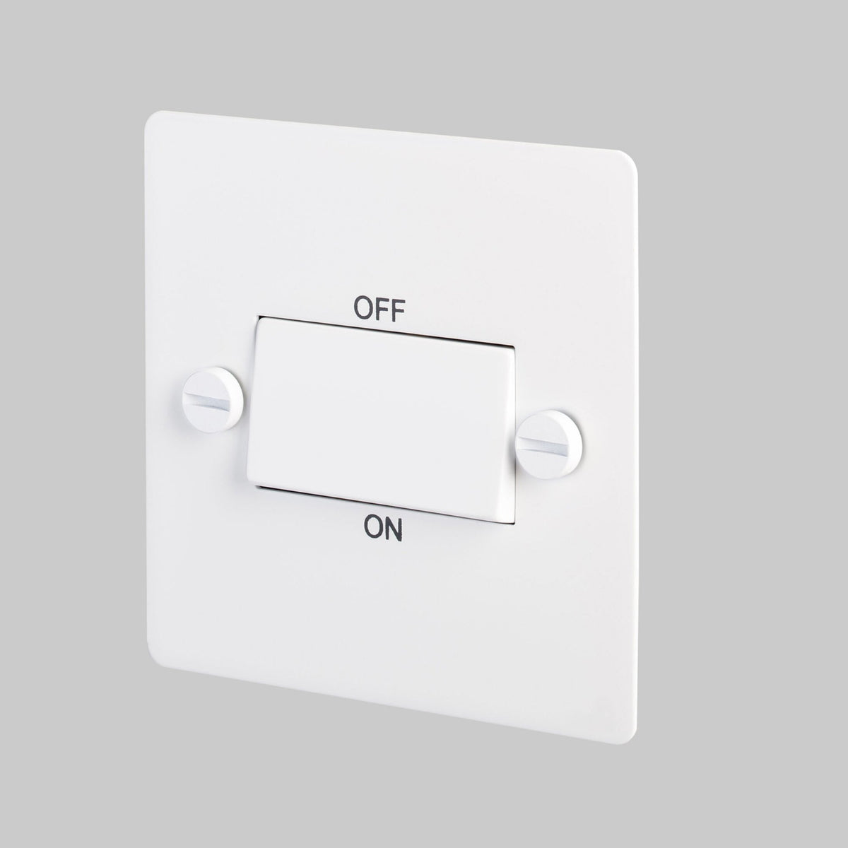 2-Way 10 Amp Fan Isolator Switch In White