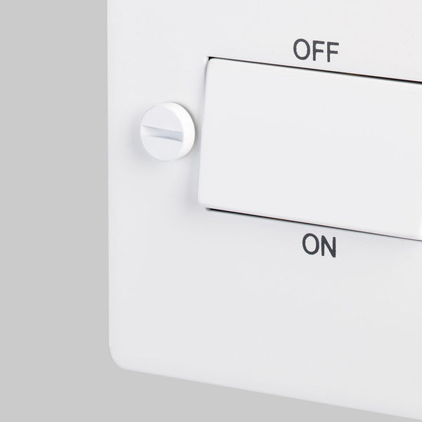 2-Way 10 Amp Fan Isolator Switch In White