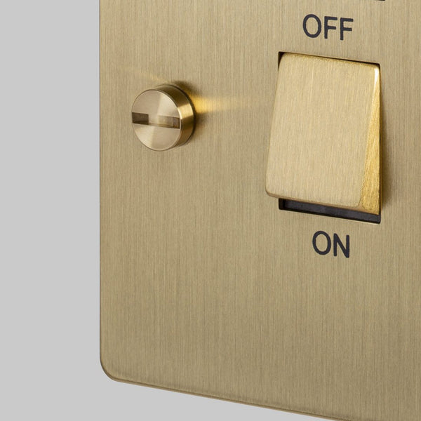 2-Way 20 Amp DP Isolator Switch In Solid Brass