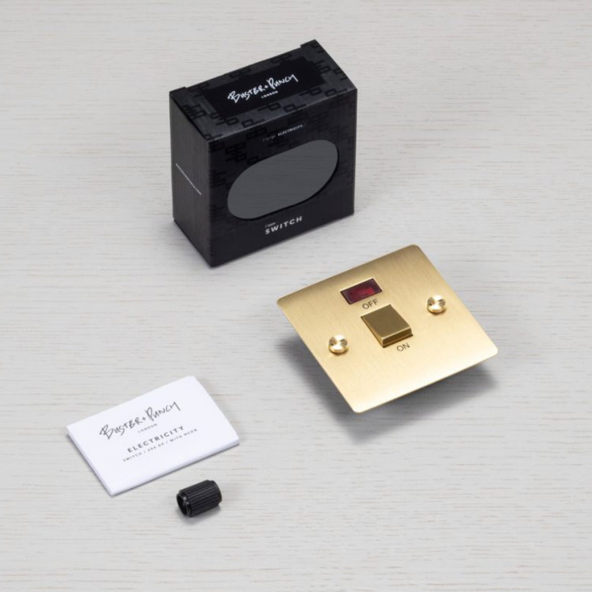 2-Way 20 Amp DP Isolator Switch In Solid Brass