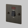 2-Way 20 Amp DP Isolator Switch In Smoked Bronze & Black