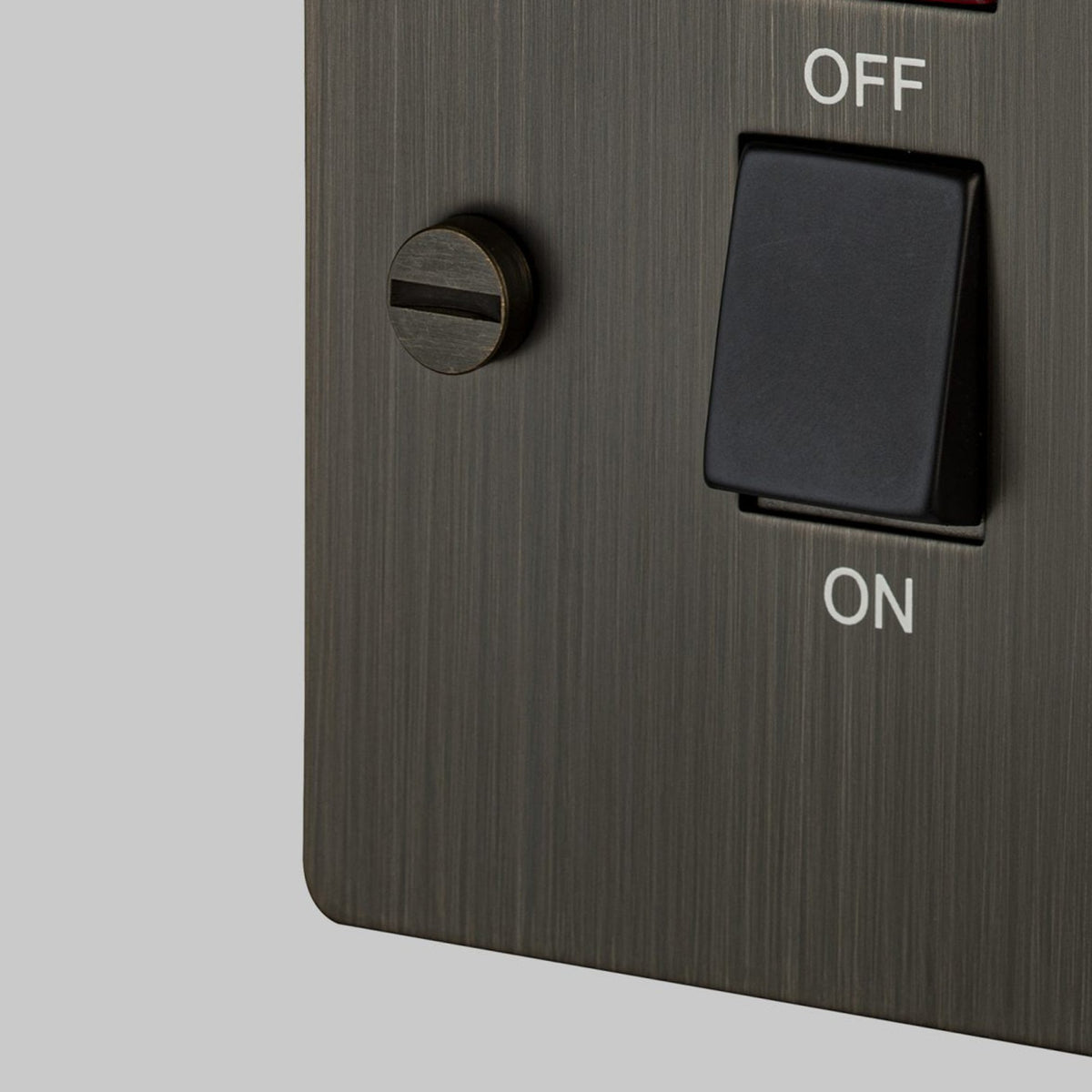 2-Way 20 Amp DP Isolator Switch In Smoked Bronze & Black