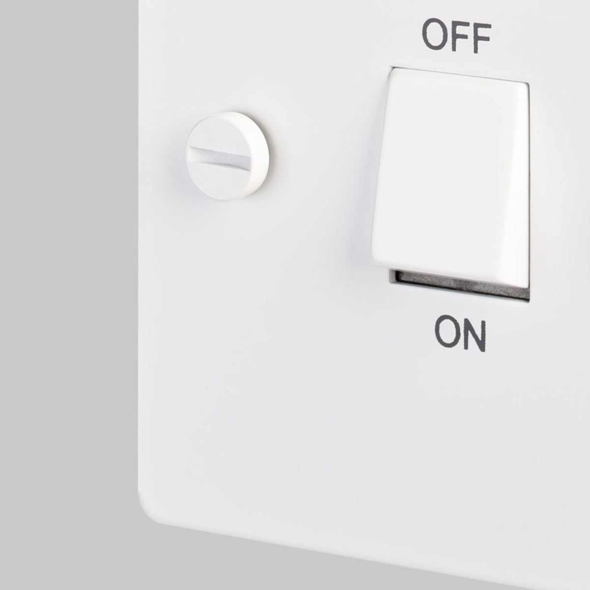 2-Way 20 Amp DP Isolator Switch In White