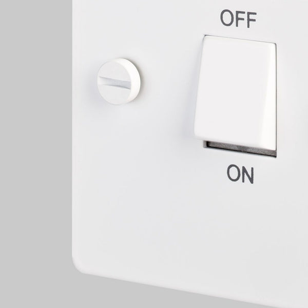 2-Way 20 Amp DP Isolator Switch In White