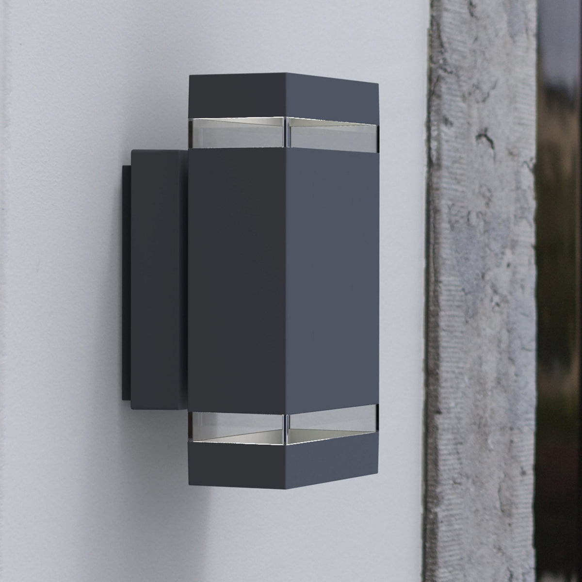 Focus Up and Down LED Wall Light in Dark Grey