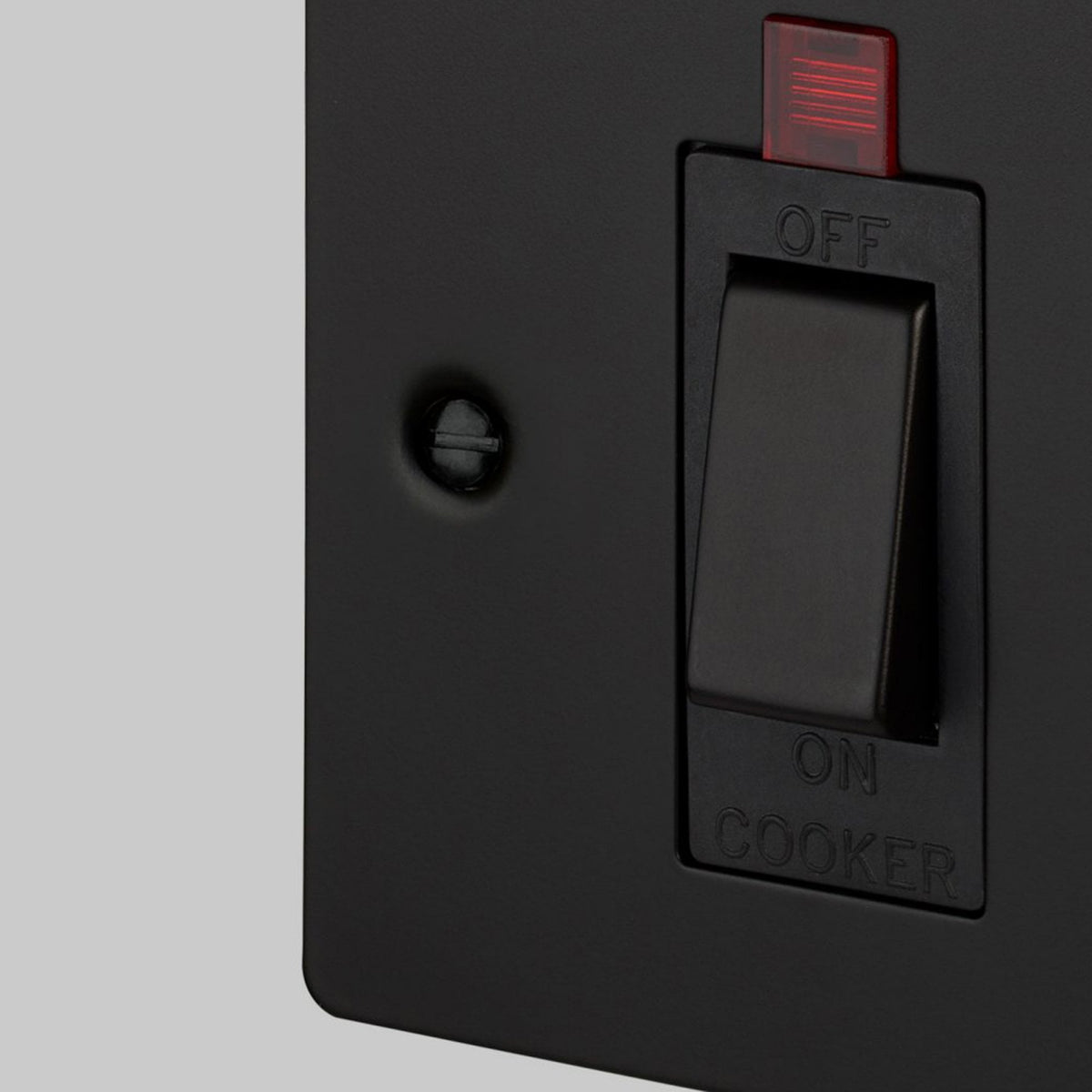 2-Way Cooker Control Switch With 13 Amp Socket In Black