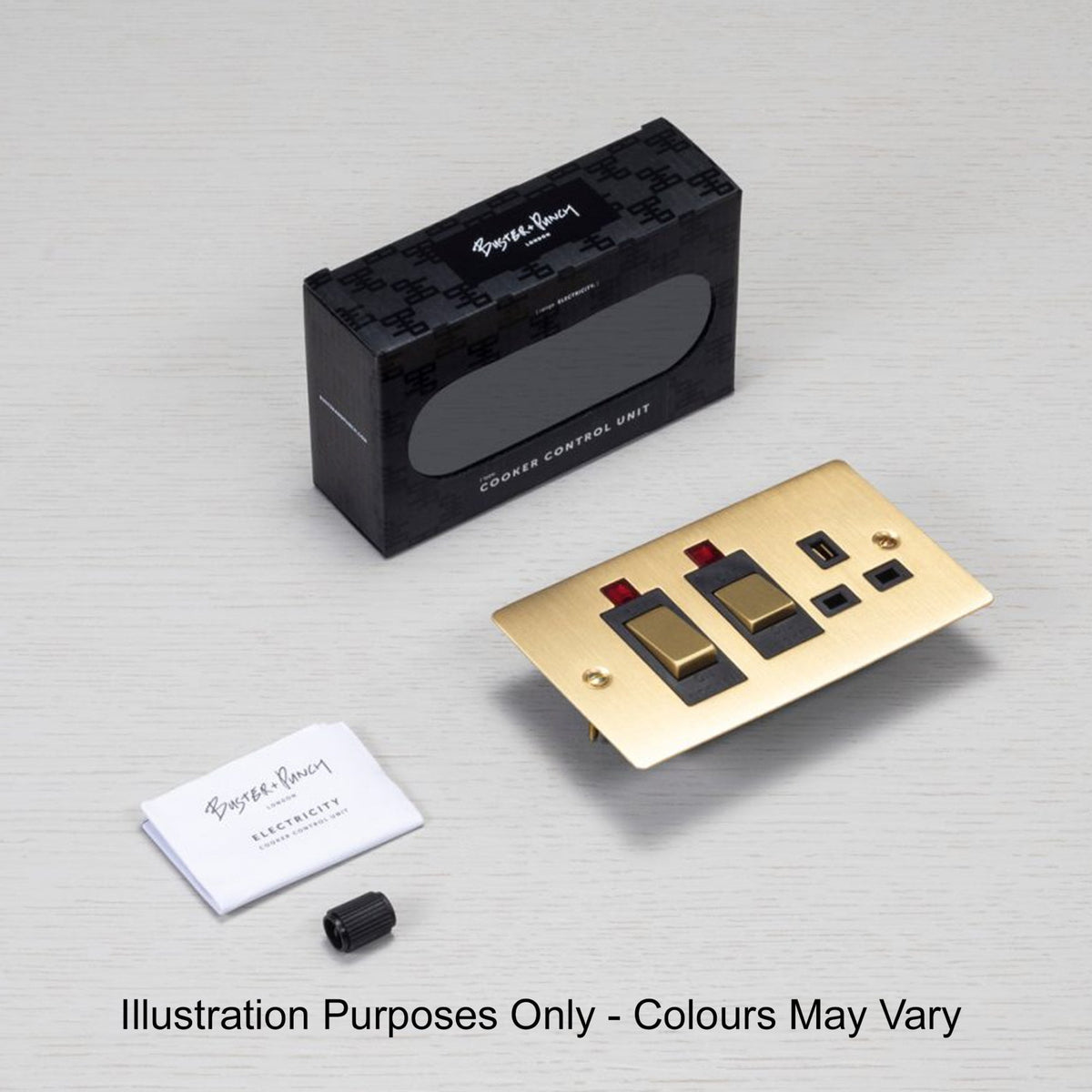 2-Way Cooker Control Switch With 13 Amp Socket In White