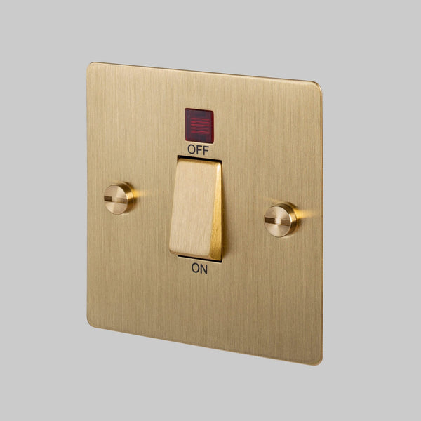 2-Way Cooker Switch In Solid Brass