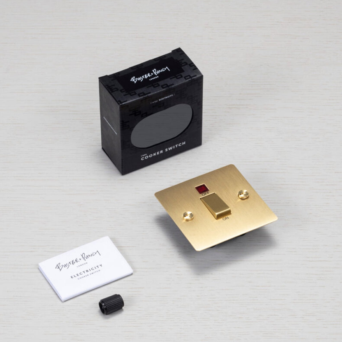 2-Way Cooker Switch In Solid Brass