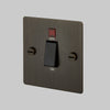 2-Way Cooker Switch In Smoked Bronze & Black