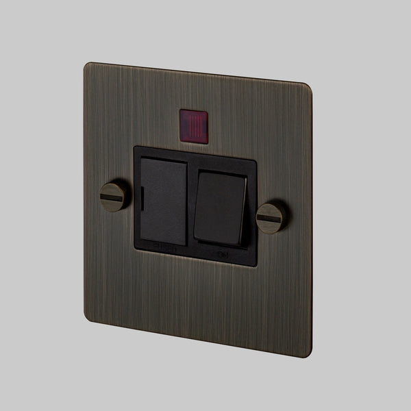 Switched 13 Amp Fused Spur In Smoked Bronze & Black