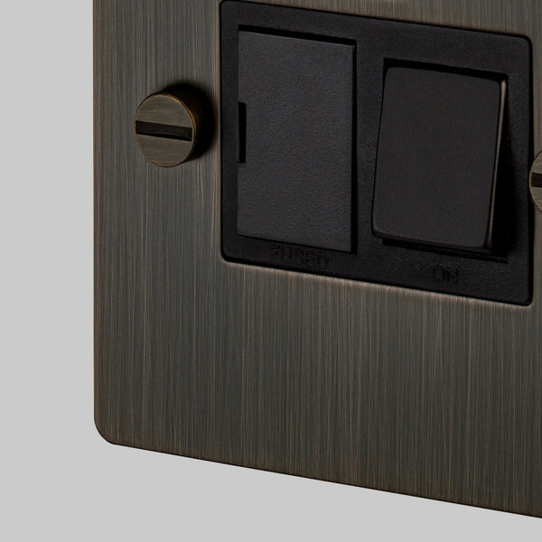 Switched 13 Amp Fused Spur In Smoked Bronze & Black