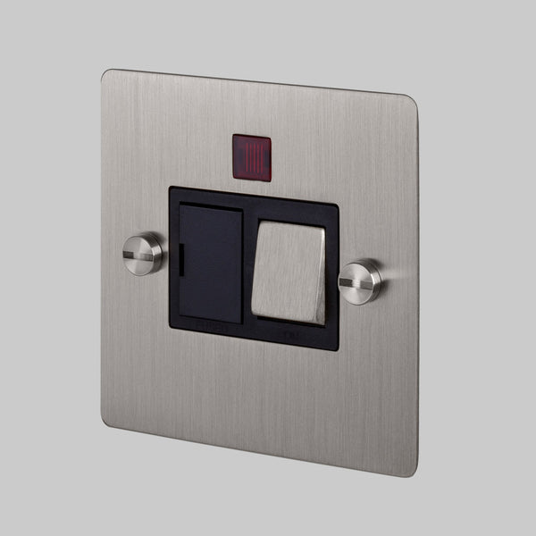 Switched 13 Amp Fused Spur In Steel