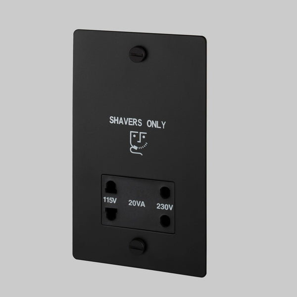 Shaver Socket in Black