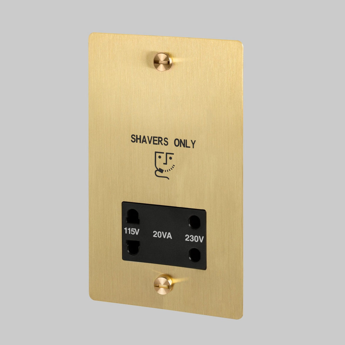 Shaver Socket in Solid Brass
