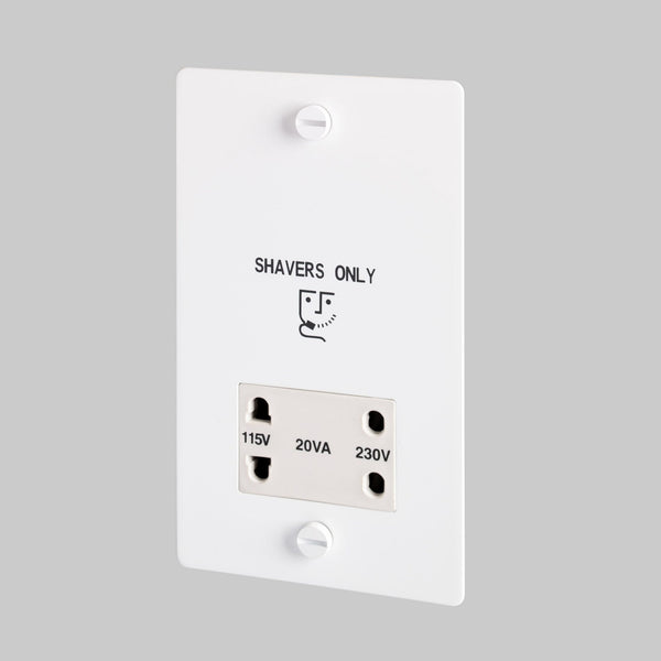 Shaver Socket in White
