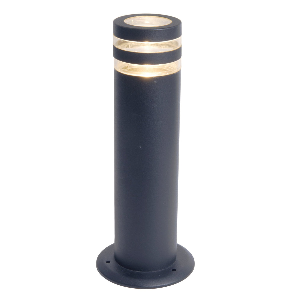 Focus IP44 Outdoor Bollard Light In Dark Grey