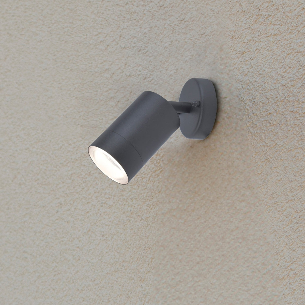 Rado Adjustable Outside Wall Spotlight in Black Graphite