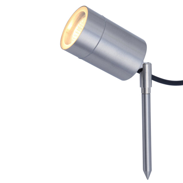 Rado Adjustable Outside Spike Light in Stainless Steel