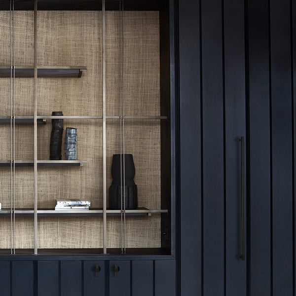 Knurled Closet Bar Handle In Black