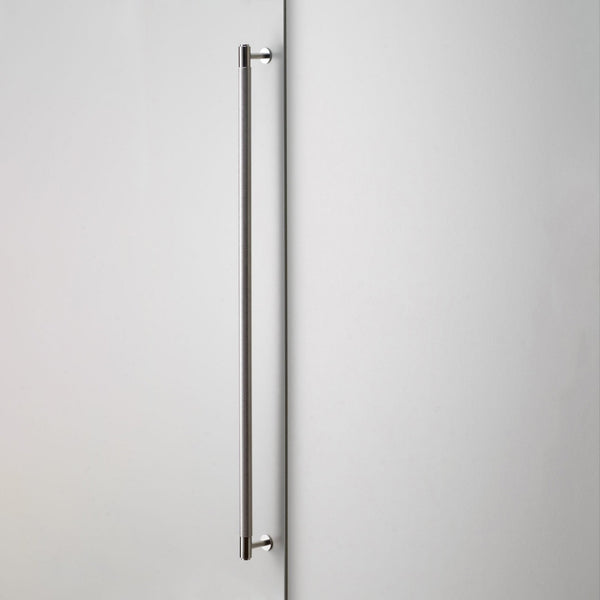 Knurled Closet Bar Handle In Solid Stainless Steel