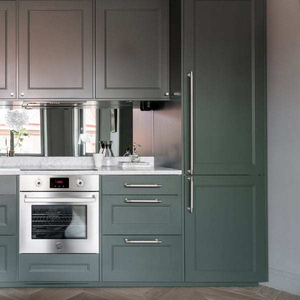 Knurled Closet Bar Handle In Solid Stainless Steel