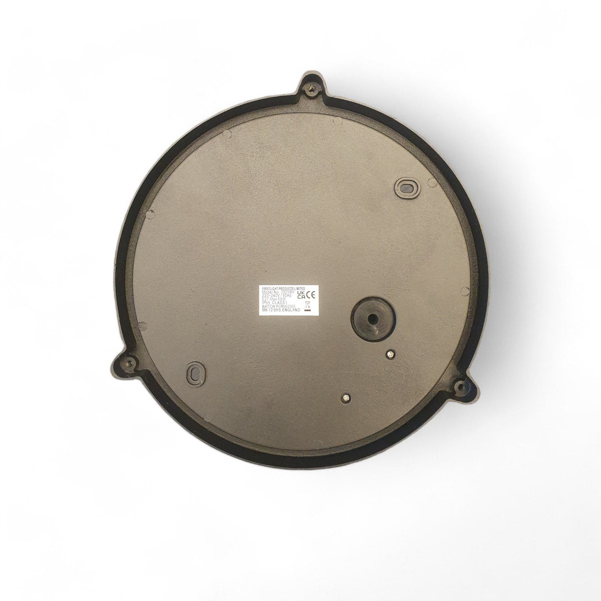 Turin Cage IP65 Round Bulkhead Wall Light in Black