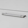 Knurled Medium Pull Bar Cabinet Handle In Solid Steel