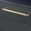 Knurled Large Pull Bar Cabinet Handle In Solid Brass